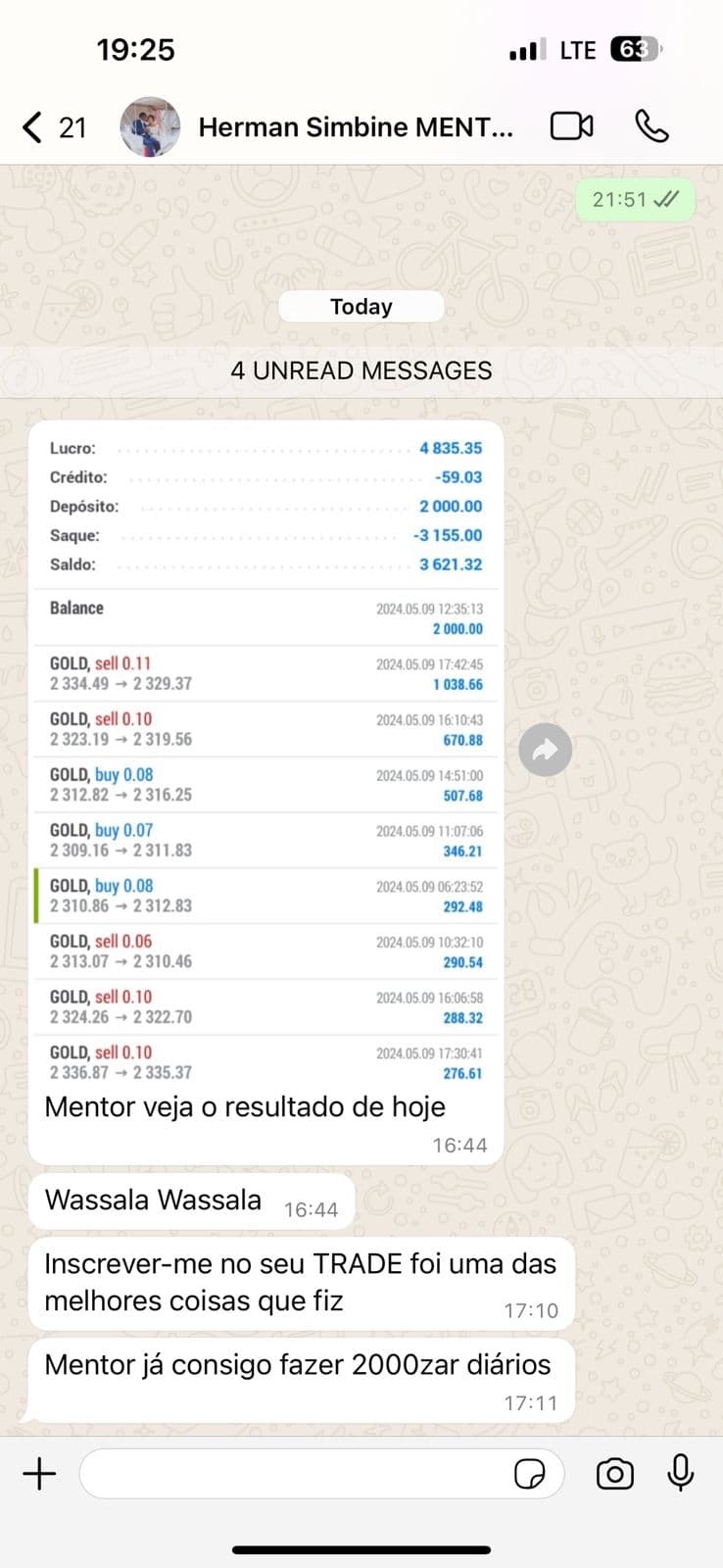 Testemunho real 4 da comunidade Wassala University